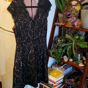 Cute Black Lace Cocktail Dress H&M